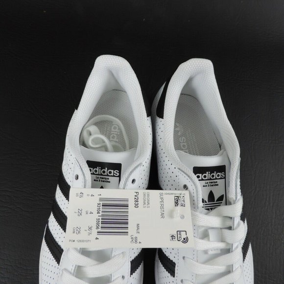 Adidas Superstar Boys Shoes White Black Originals Sneakers - Picture 7 of 11